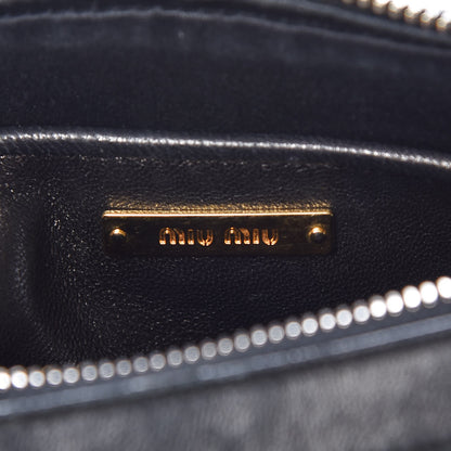 Miu Miu Nappa Matelasse Chain Crossbody Black 8 of 16