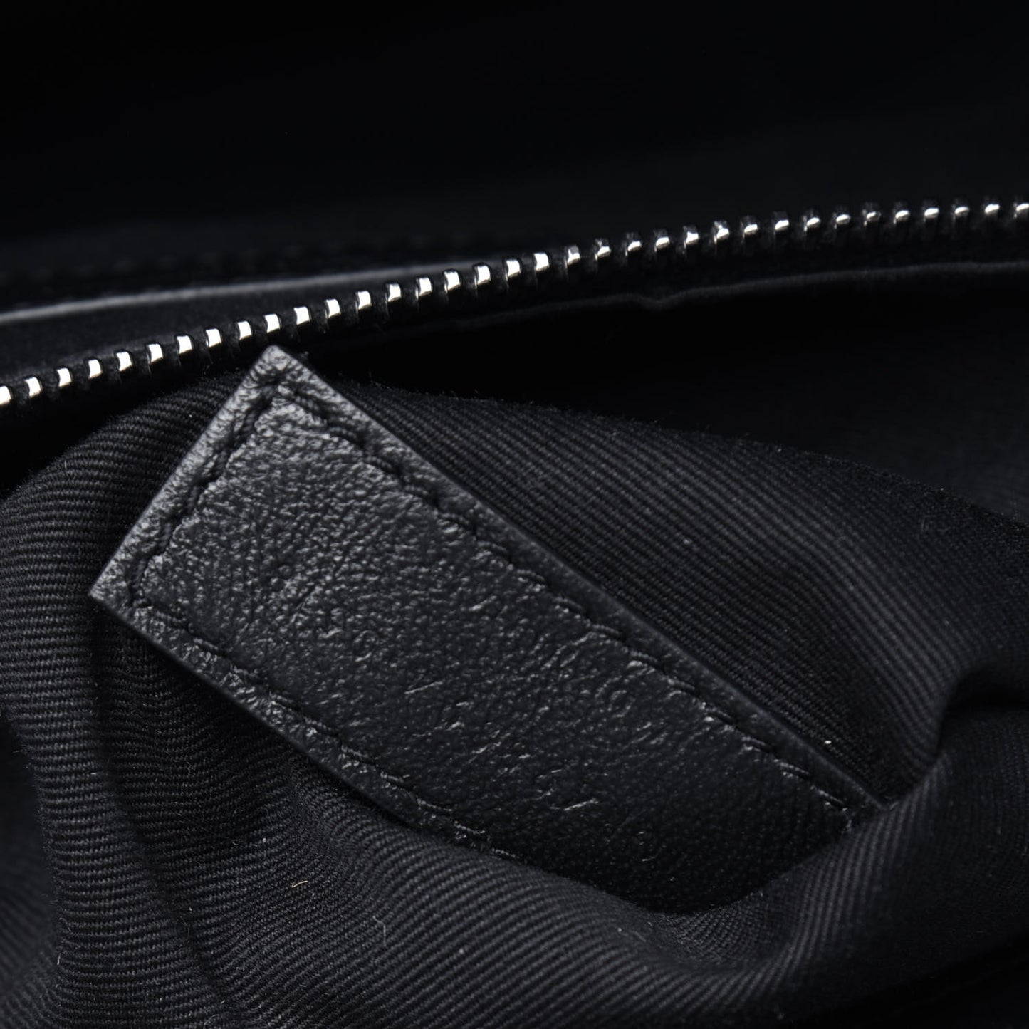 Crinkled Calfskin Matelasse Monogram Medium Niki Chain Satchel Black