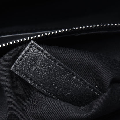 Saint Laurent Crinkled Calfskin Matelasse Monogram Medium Niki Chain Satchel Black 8 of 17
