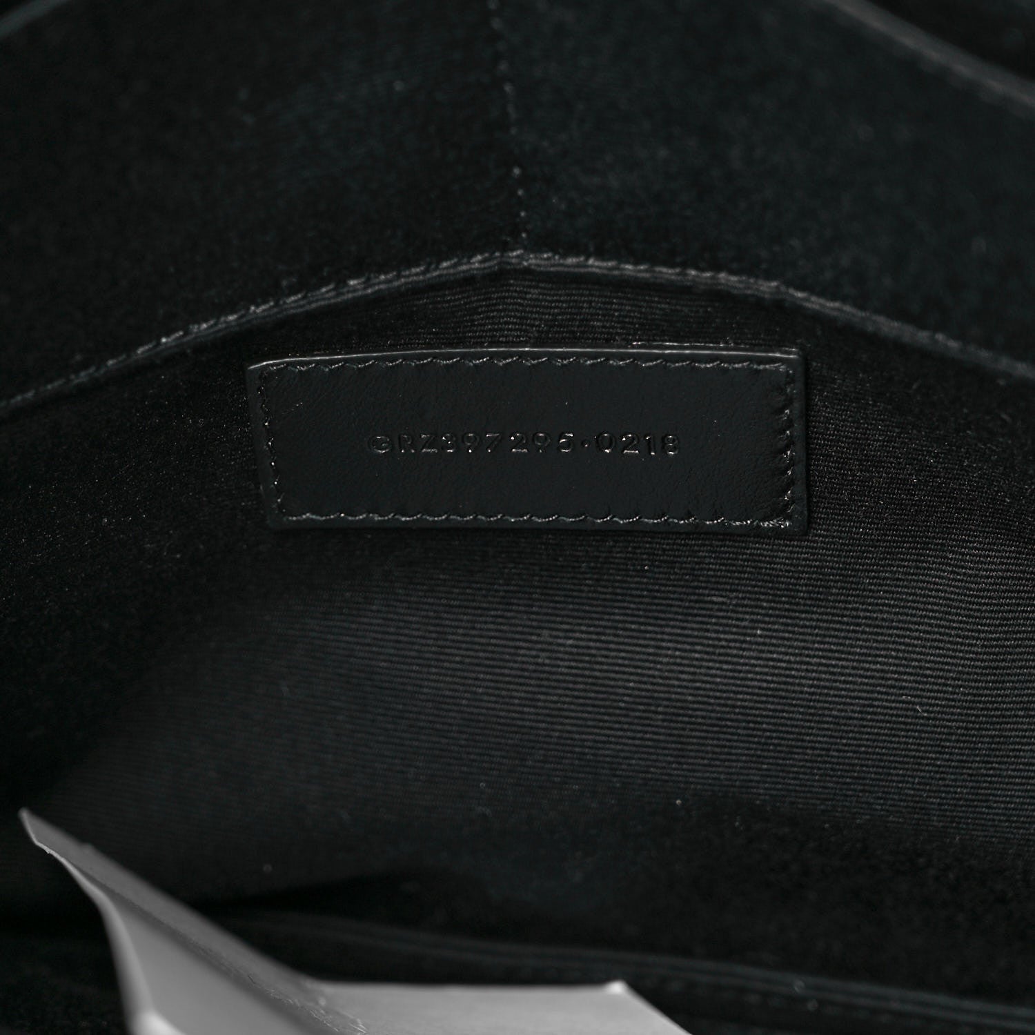 Saint Laurent Calfskin Studded Letters Zipped Clutch Black 7 of 11