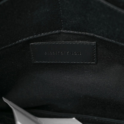 Saint Laurent Calfskin Studded Letters Zipped Clutch Black 7 of 11