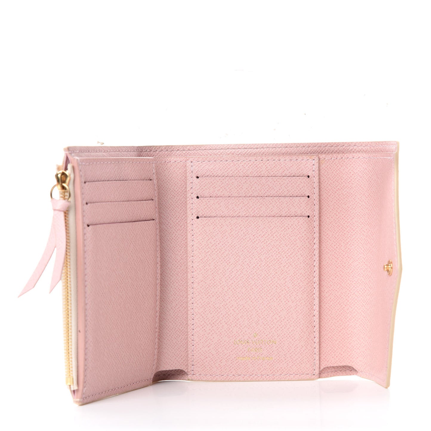 Damier Azur Victorine Wallet Rose Ballerine