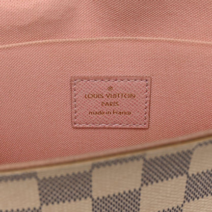 Louis Vuitton Damier Azur Pochette Felicie Chain Wallet Rose Ballerine 7 of 11