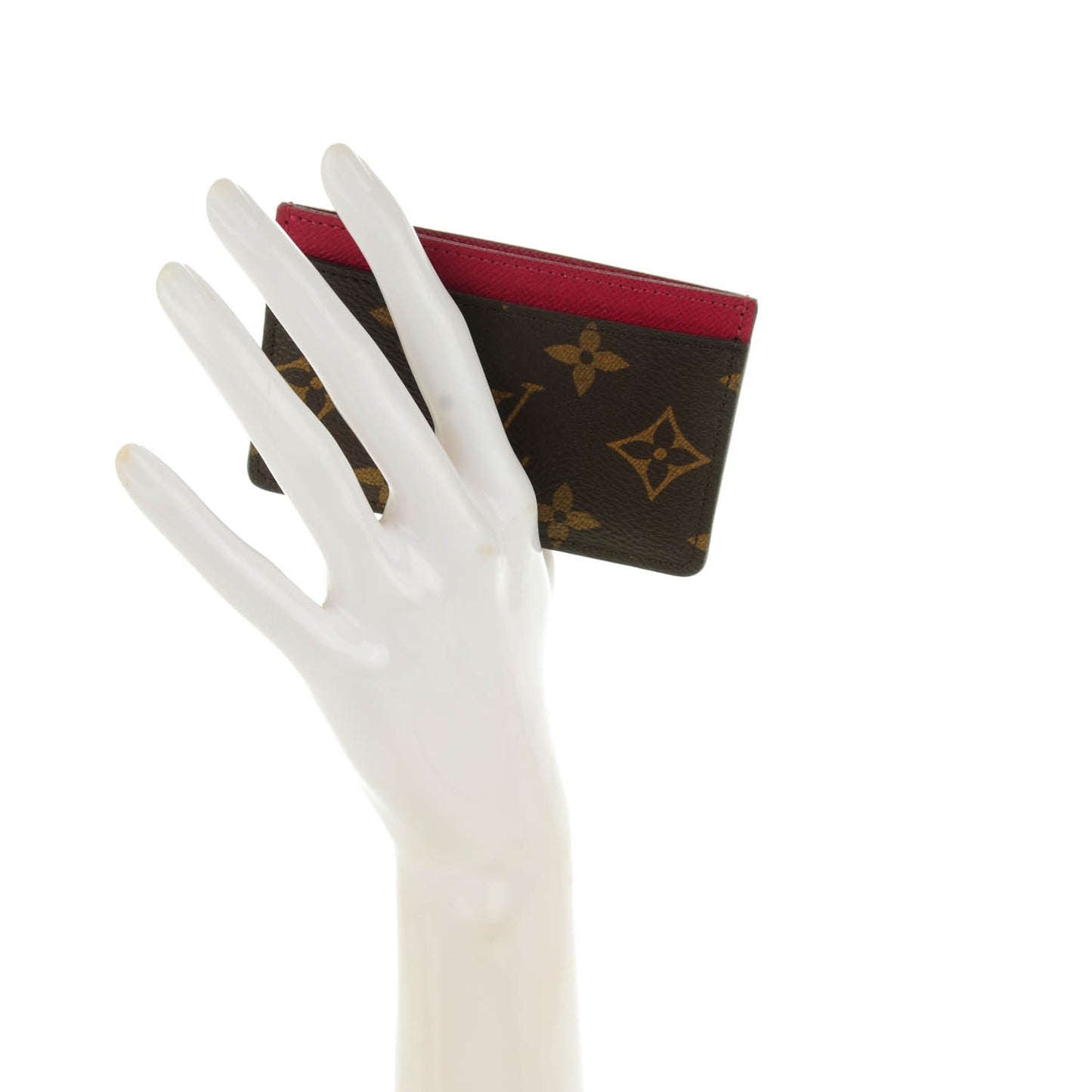 Monogram Card Holder Fuchsia