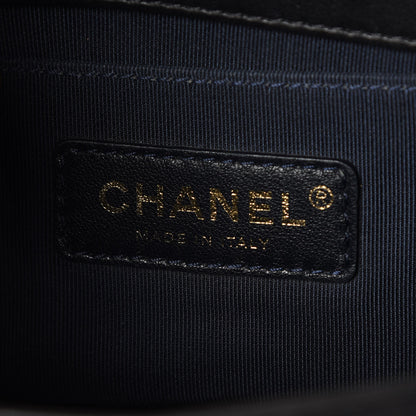 Chanel Calfskin Chevron Quilted Small Boy Flap Black 6 of 10