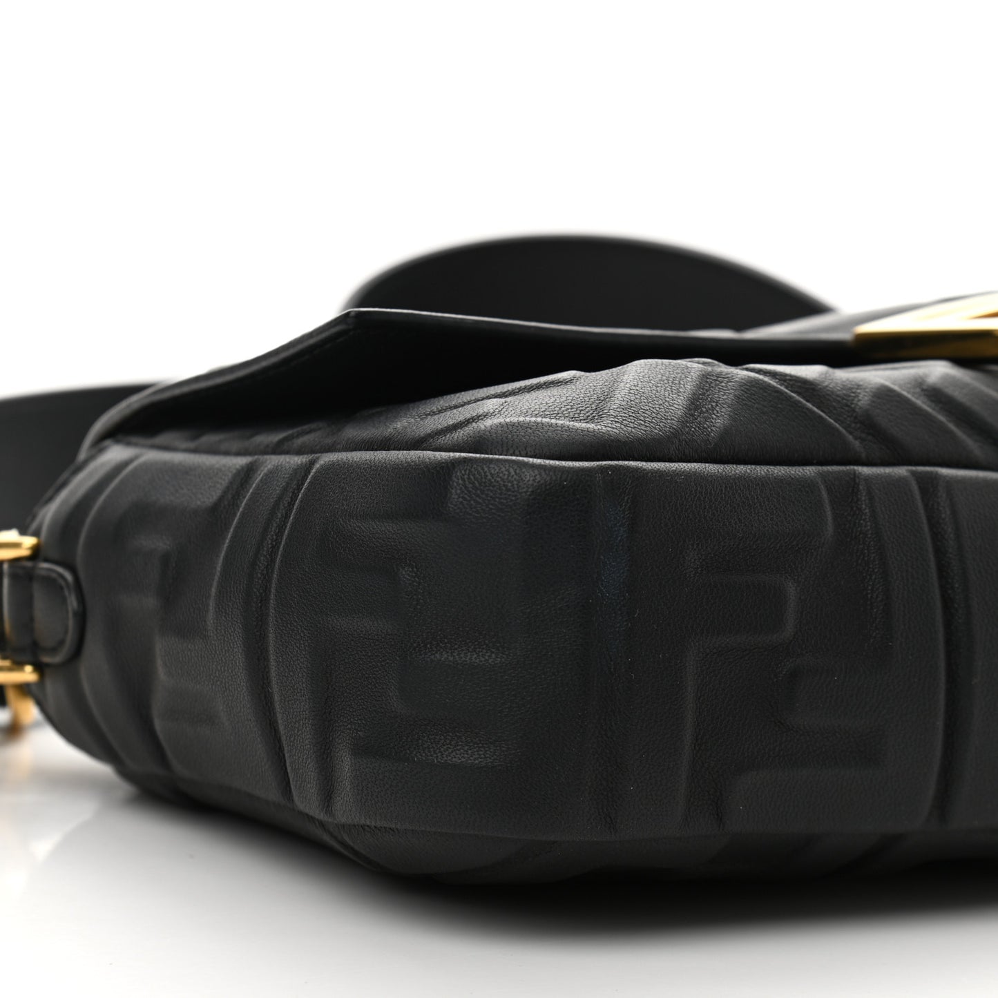 Nappa FF 1974 Embossed Baguette Black