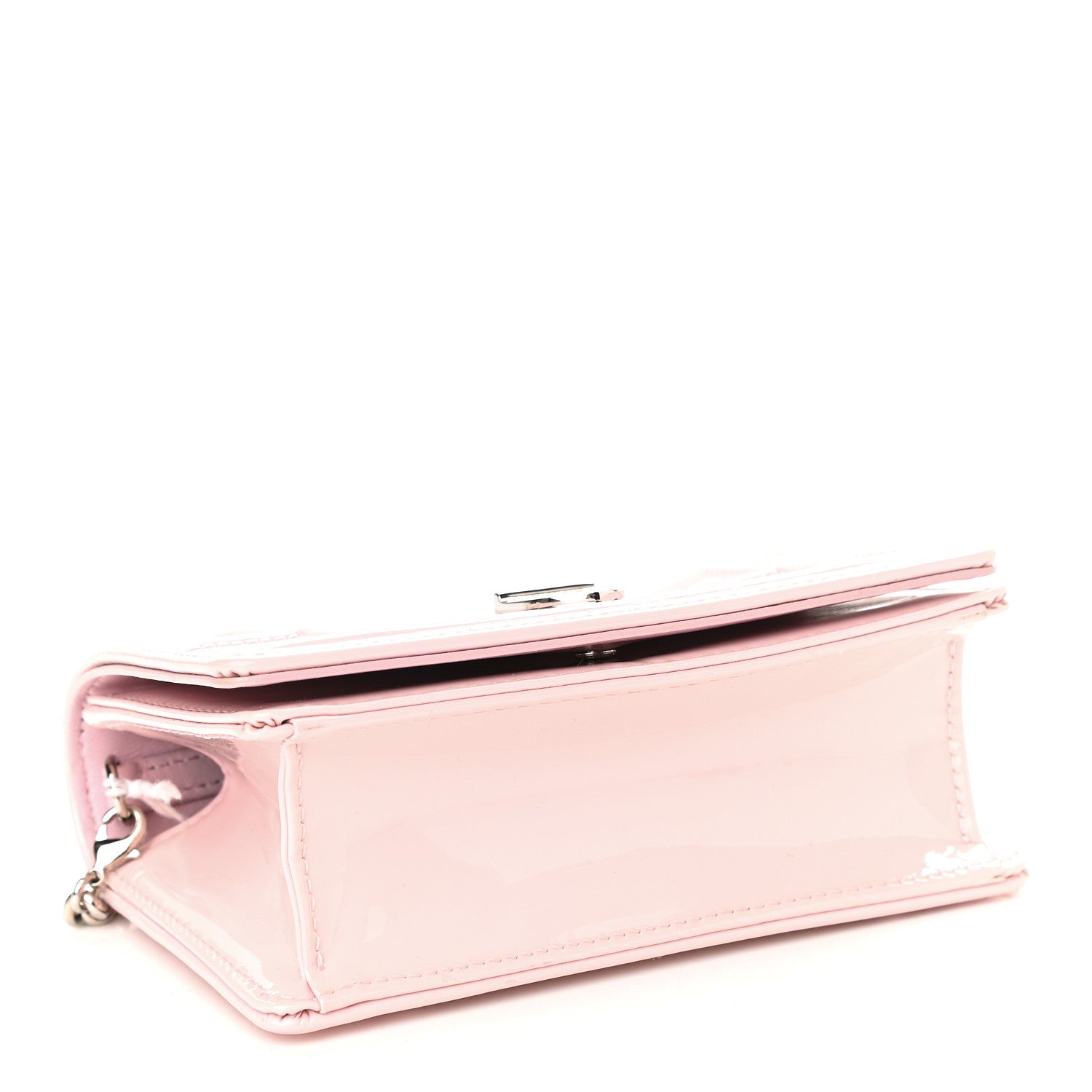 Christian Dior Patent Micro-Cannage Baby Diorama Flap Bag Pale Pink 4 of 9