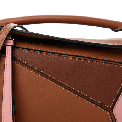 Loewe Calfskin Mini Puzzle Bag Tan Medium Pink 10 of 10