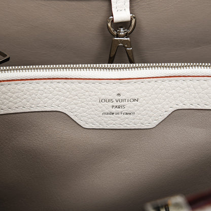 Louis Vuitton Taurillon Capucines MM Milk 6 of 6