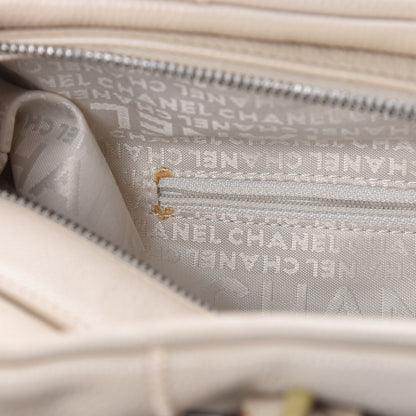 Chanel Caviar Square Stitched Large Tote Beige 8 of 16