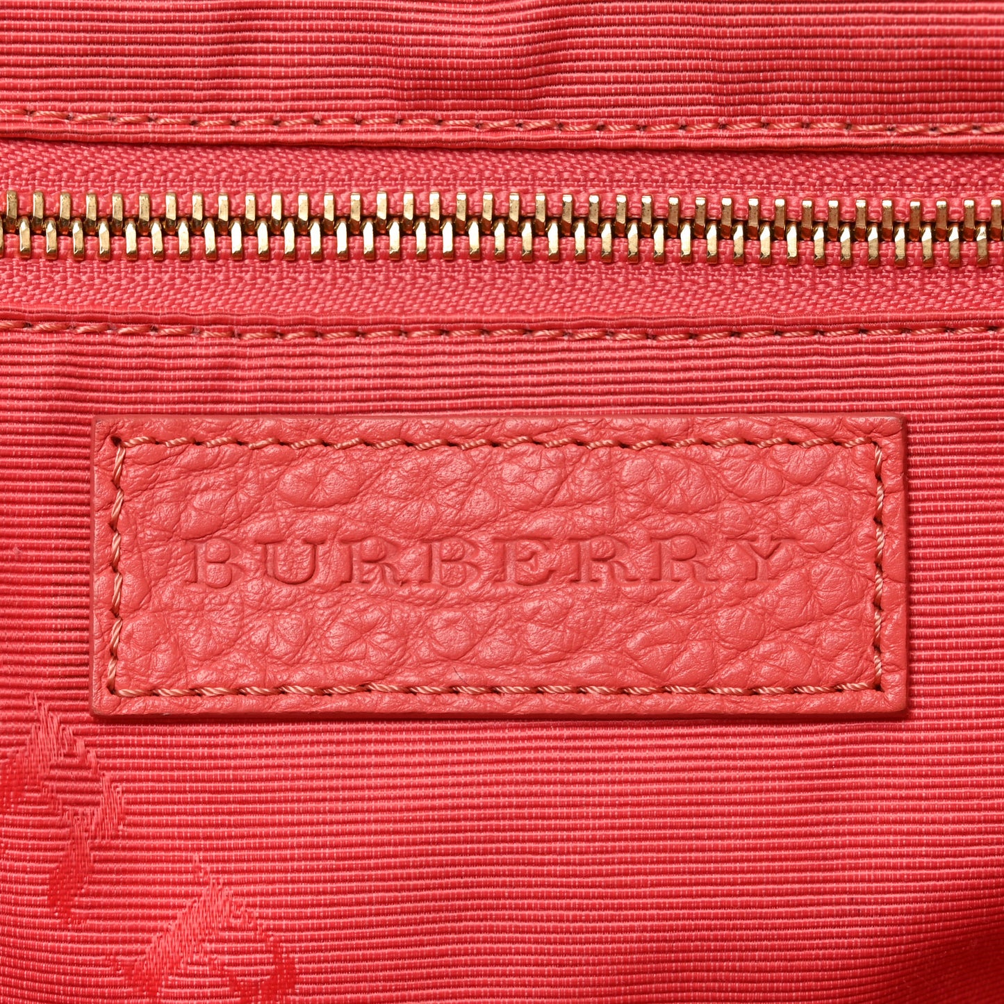 Heritage Grain Check Embossed Small Orchard Bowling Bag Pink