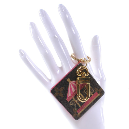 Louis Vuitton Monogram Illustre Carousel Bag Charm Key Ring Pink 2 of 5