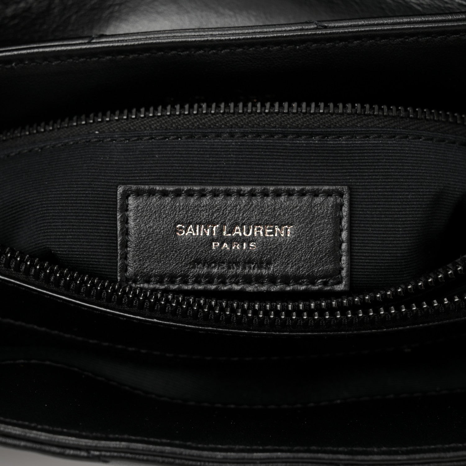 Saint Laurent Calfskin Y Quilted Monogram Monochrome Medium Loulou Chain Satchel Black 6 of 10