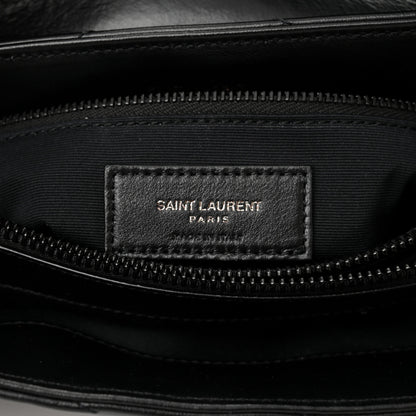 Saint Laurent Calfskin Y Quilted Monogram Monochrome Medium Loulou Chain Satchel Black 6 of 10