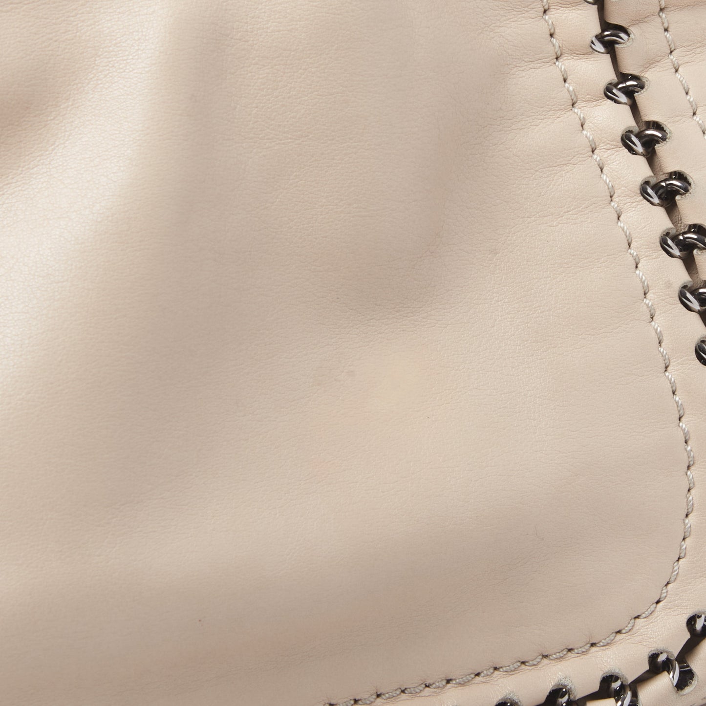 Smooth Calfskin Luxe Ligne Flap Light Beige