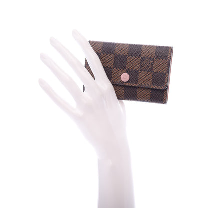 Louis Vuitton Damier Ebene Multicles 6 Key Holder Rose Ballerine 2 of 7