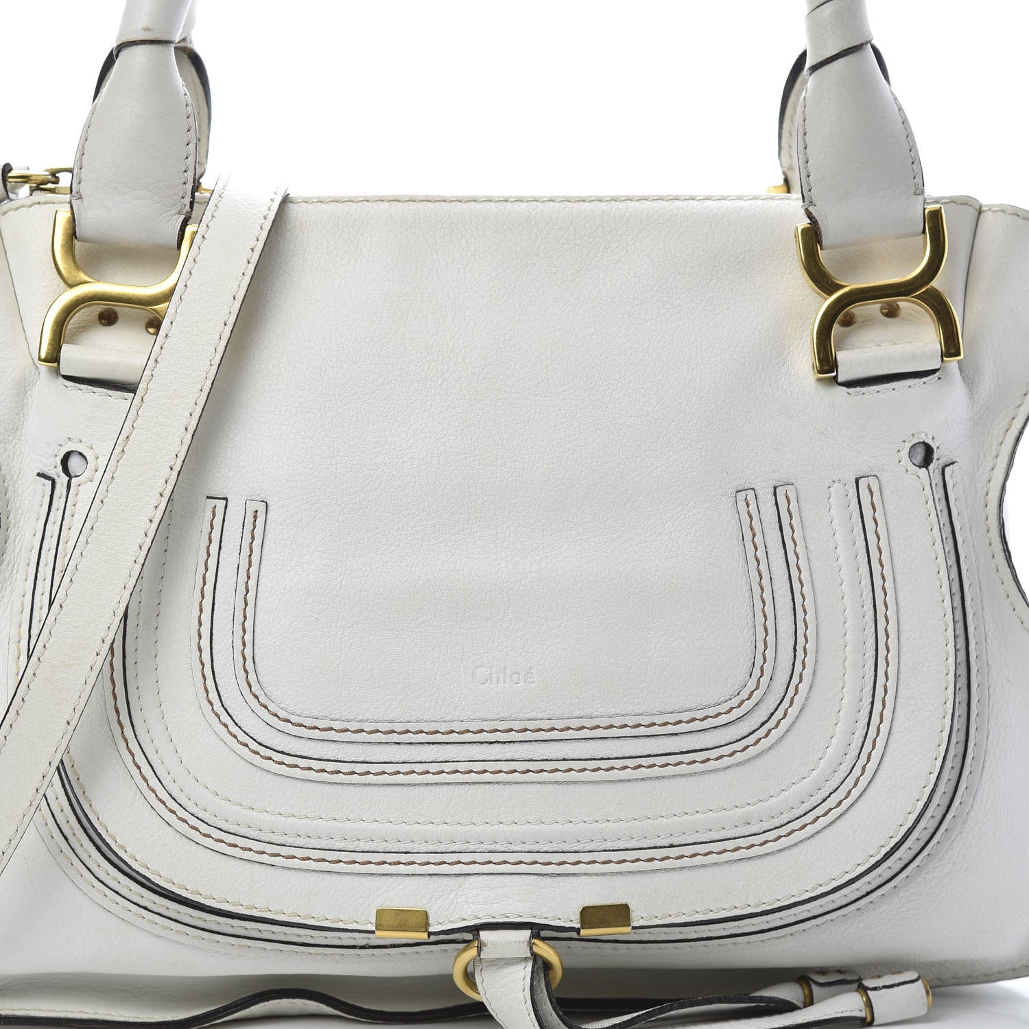 Chloe Calfskin Medium Marcie Satchel Dove 8 of 18