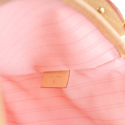 Louis Vuitton Damier Azur Delightful PM Rose Ballerine 7 of 8