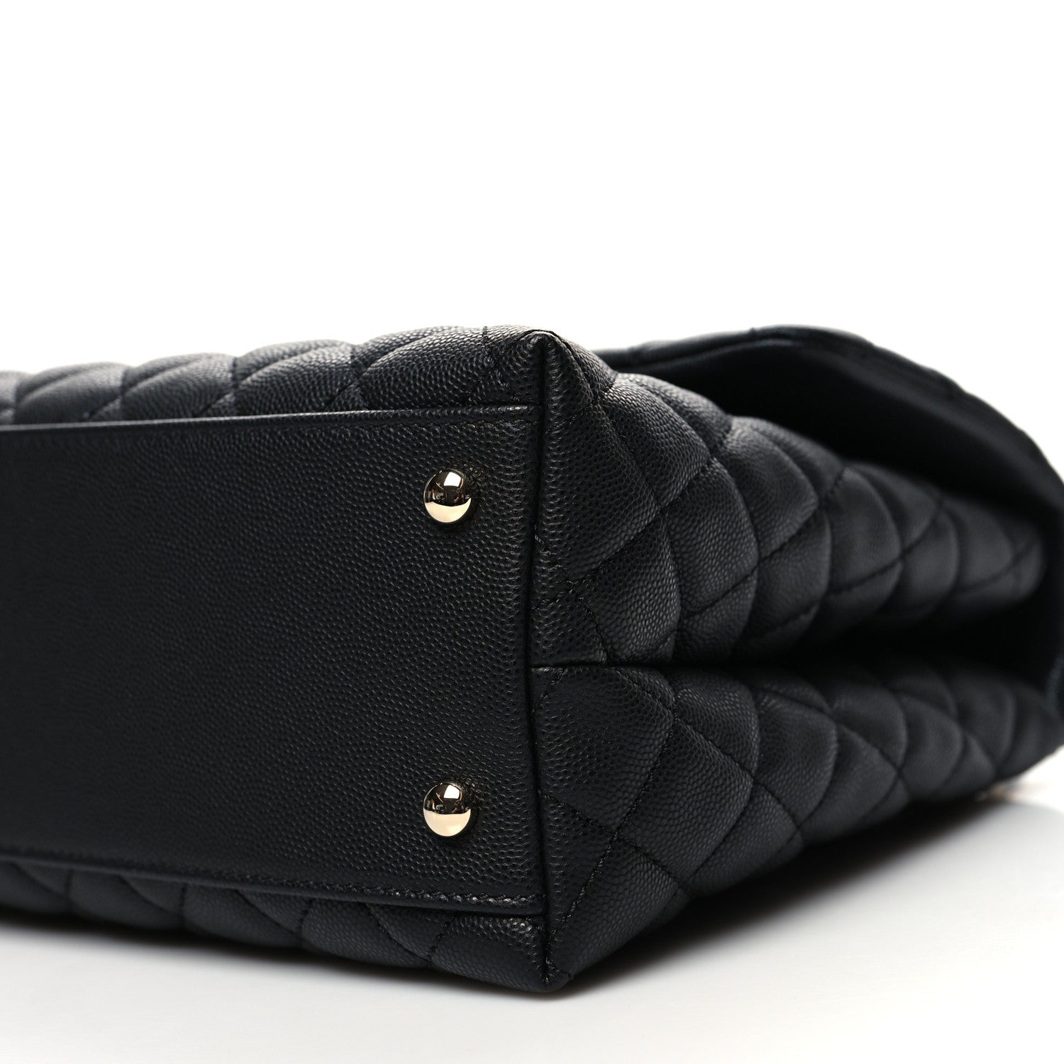 Chanel Caviar Quilted Medium Coco Handle Flap Black 10 of 10