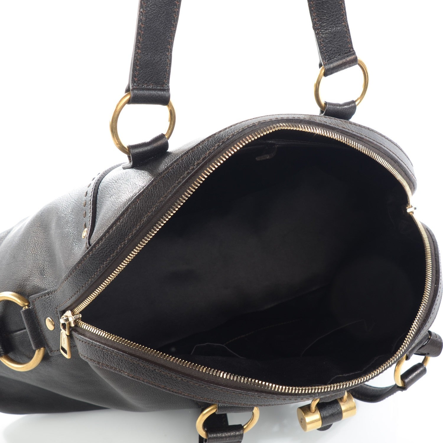 Saint Laurent Calfskin Large Muse Chocolate 8 of 12