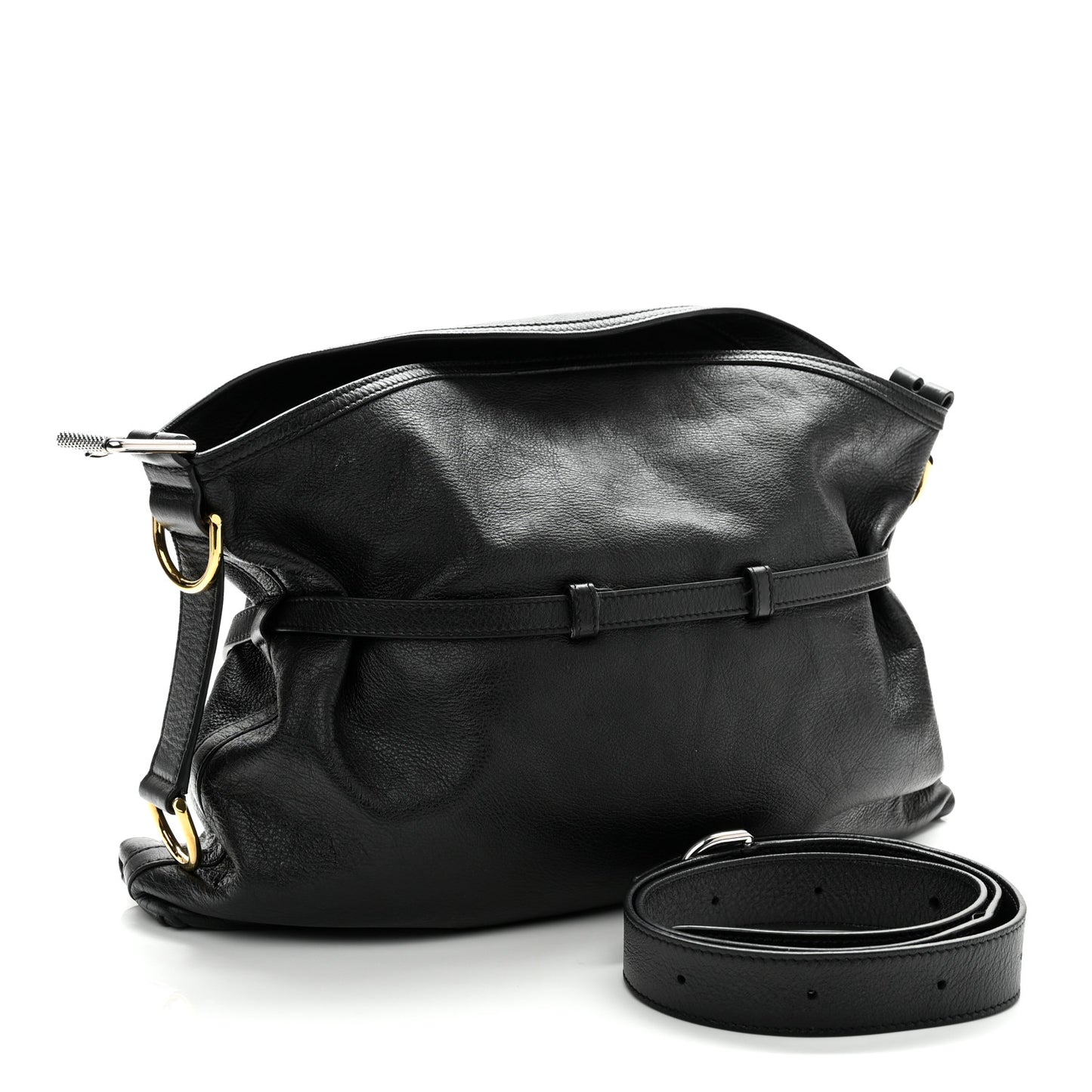 Calfskin Medium Voyou Bag Black