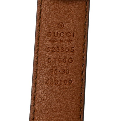 Gucci Calfskin Icaro G Cube 25mm Belt 95 38 Brown 4 of 5