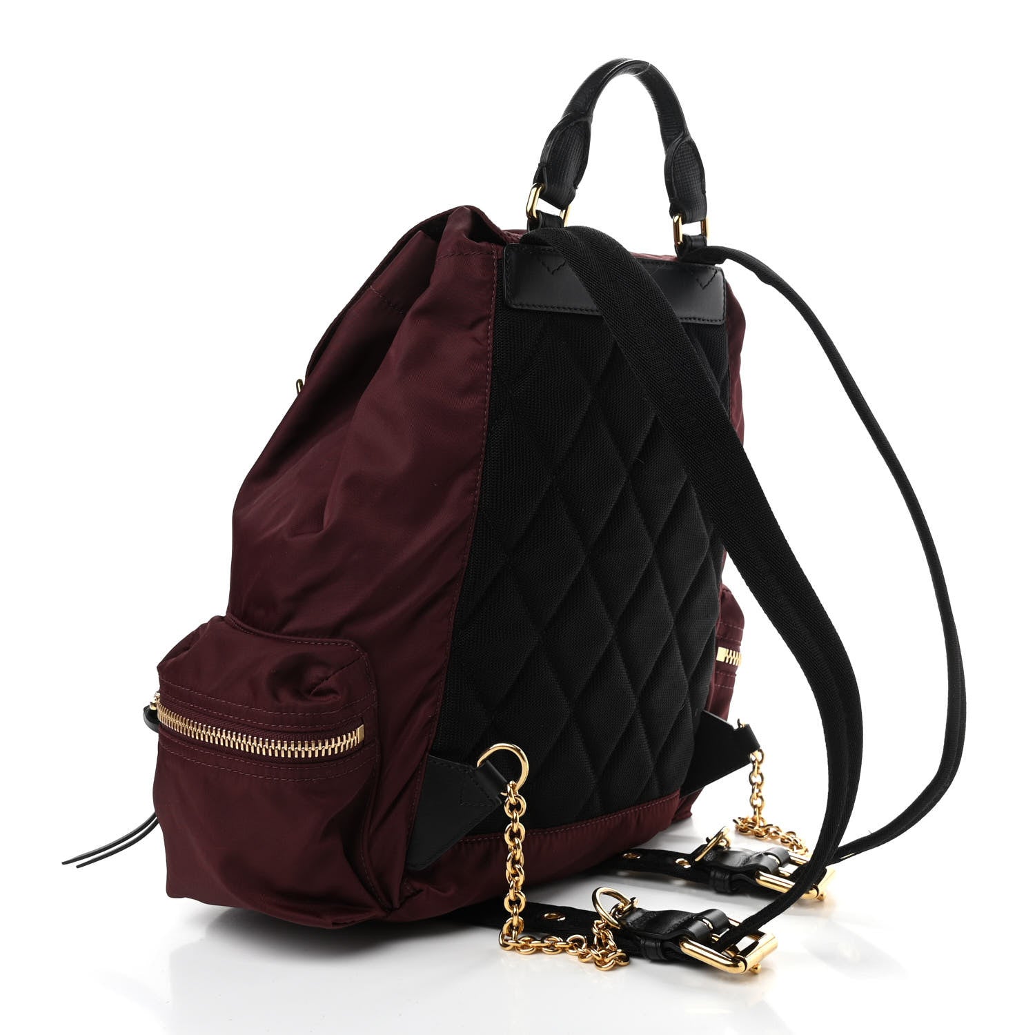 Burberry Nylon Medium Rucksack Backpack Burgundy Red 3 of 10