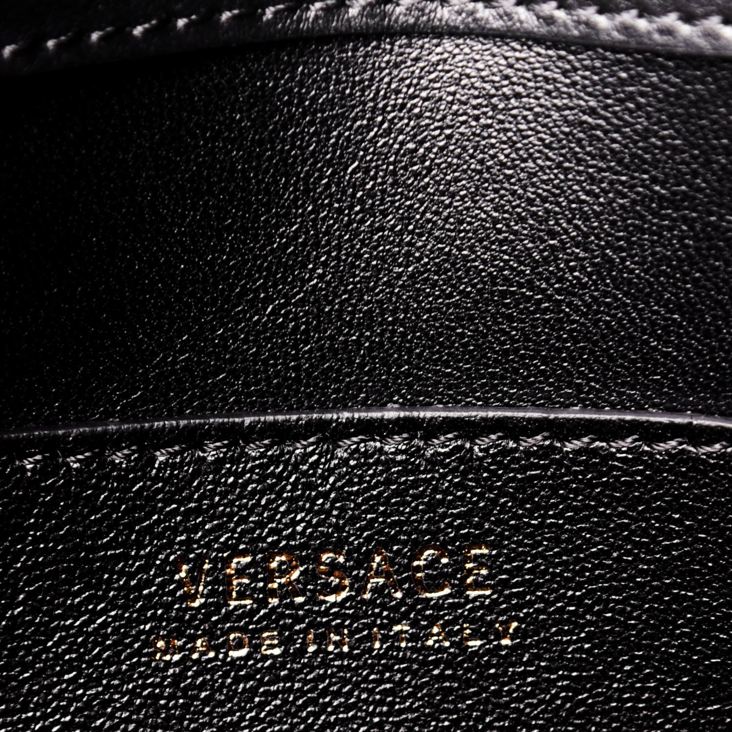 Versace Vitello Virtus Shoulder Bag Black 6 of 8