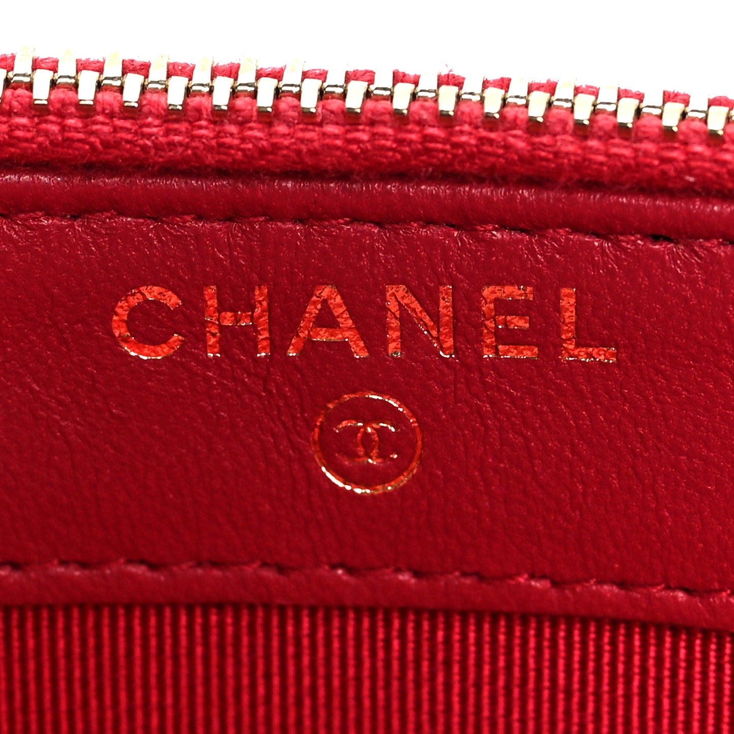 Lambskin Quilted Small Clutch With Chain Red