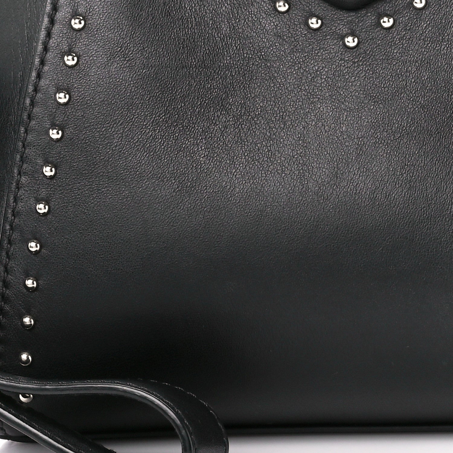 Givenchy Calfskin Small Studded Antigona Beauty Wristlet Black 9 of 11