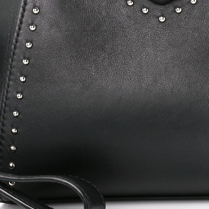 Givenchy Calfskin Small Studded Antigona Beauty Wristlet Black 9 of 11