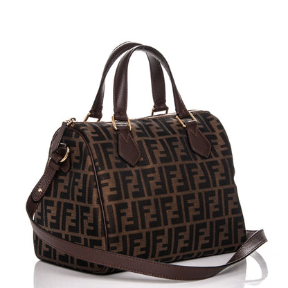 Fendi Zucca Vitello Artic Small Boston Tobacco Castagna 3 of 7