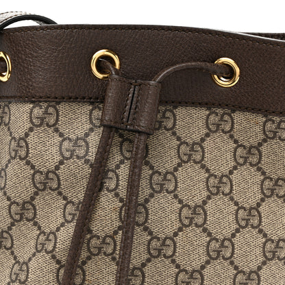 Gucci GG Supreme Monogram Web Mini Ophidia Bucket Bag Brown Brown 8 of 10