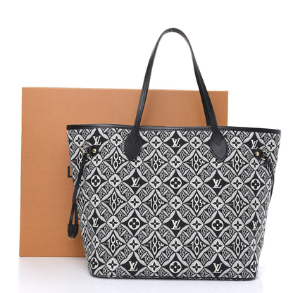 Louis Vuitton Jacquard Since 1854 Neverfull MM Grey 10 of 10