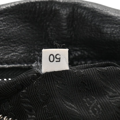 Prada Royal Calf Easy Foldover Pushlock Satchel Black 7 of 12