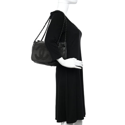 Chanel Lambskin Studded Accordion CC Flap Black 2 of 18