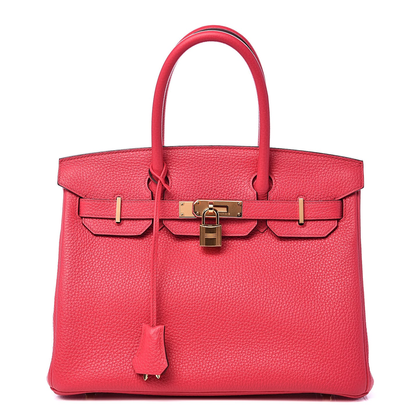 Taurillon Clemence Birkin 30 Rose Extreme