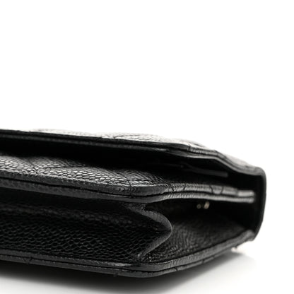 Chanel Caviar Quilted Wallet on Chain WOC Black 11 of 11