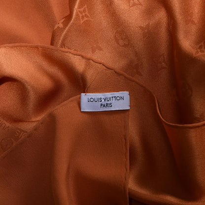 Louis Vuitton Silk Monogram Monaco Scarf Orange 3 of 7