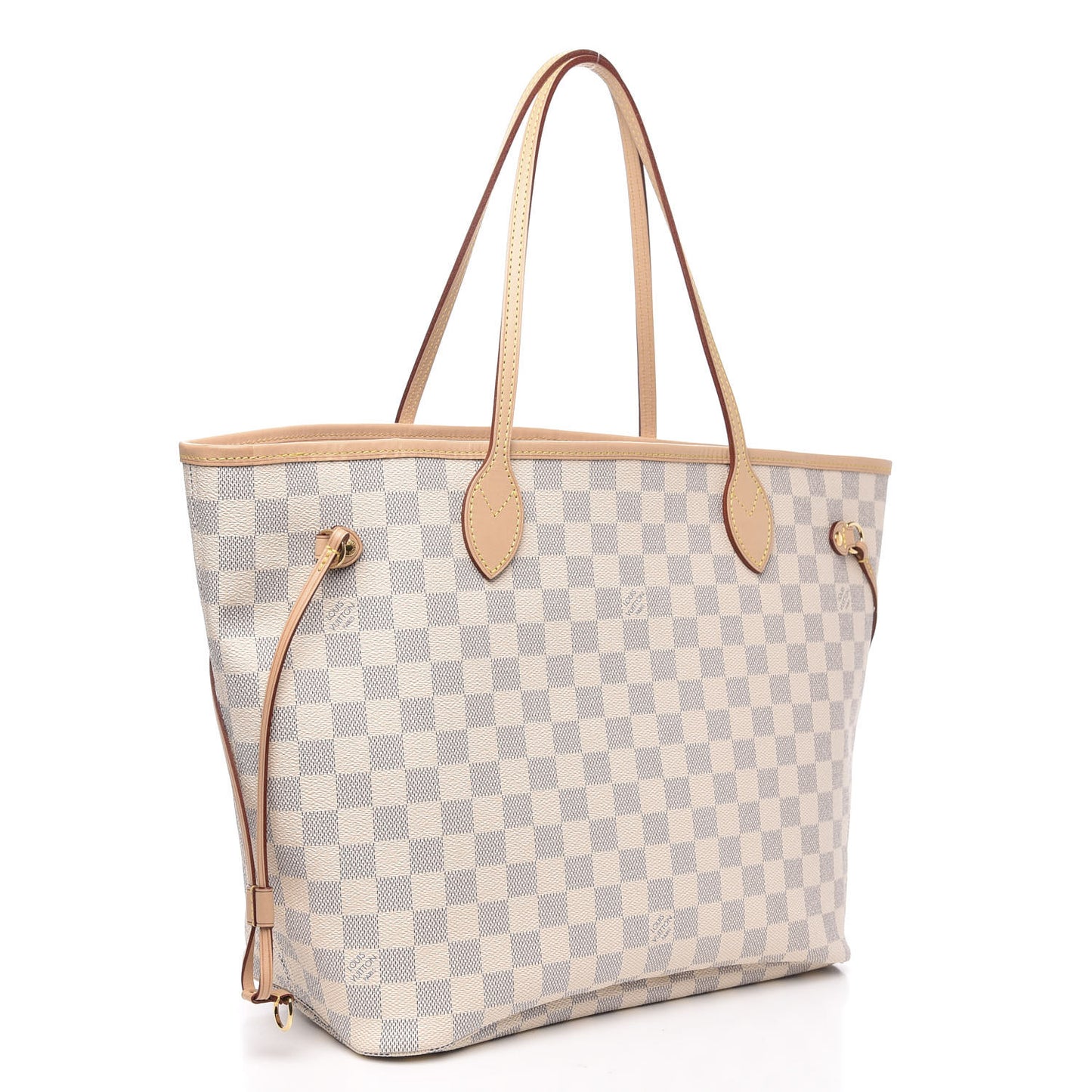 Damier Azur Neo Neverfull MM Rose Ballerine