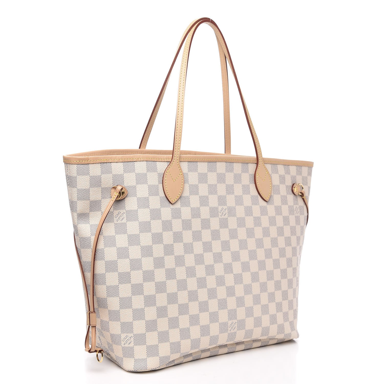 Louis Vuitton Damier Azur Neo Neverfull MM Rose Ballerine 3 of 9