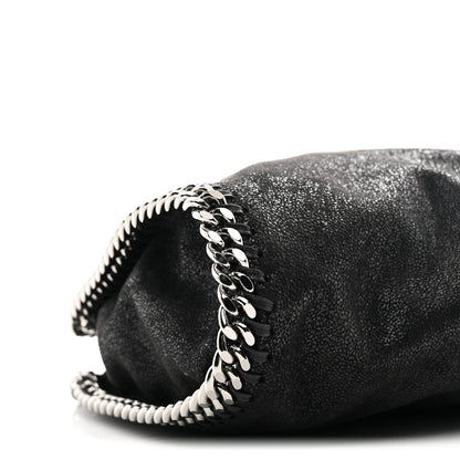 Stella McCartney Shaggy Deer Mini Falabella Fold Over Tote Black 8 of 9