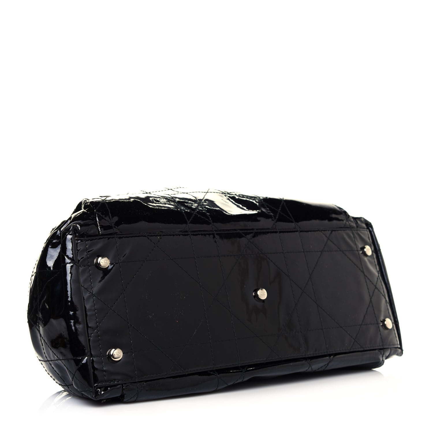 Christian Dior Patent Cannage Medium Le Trente Tote Black 3 of 4