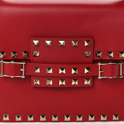 Valentino Garavani Calfskin Rockstud Flap Shoulder Bag Rosso Valentino 7 of 13