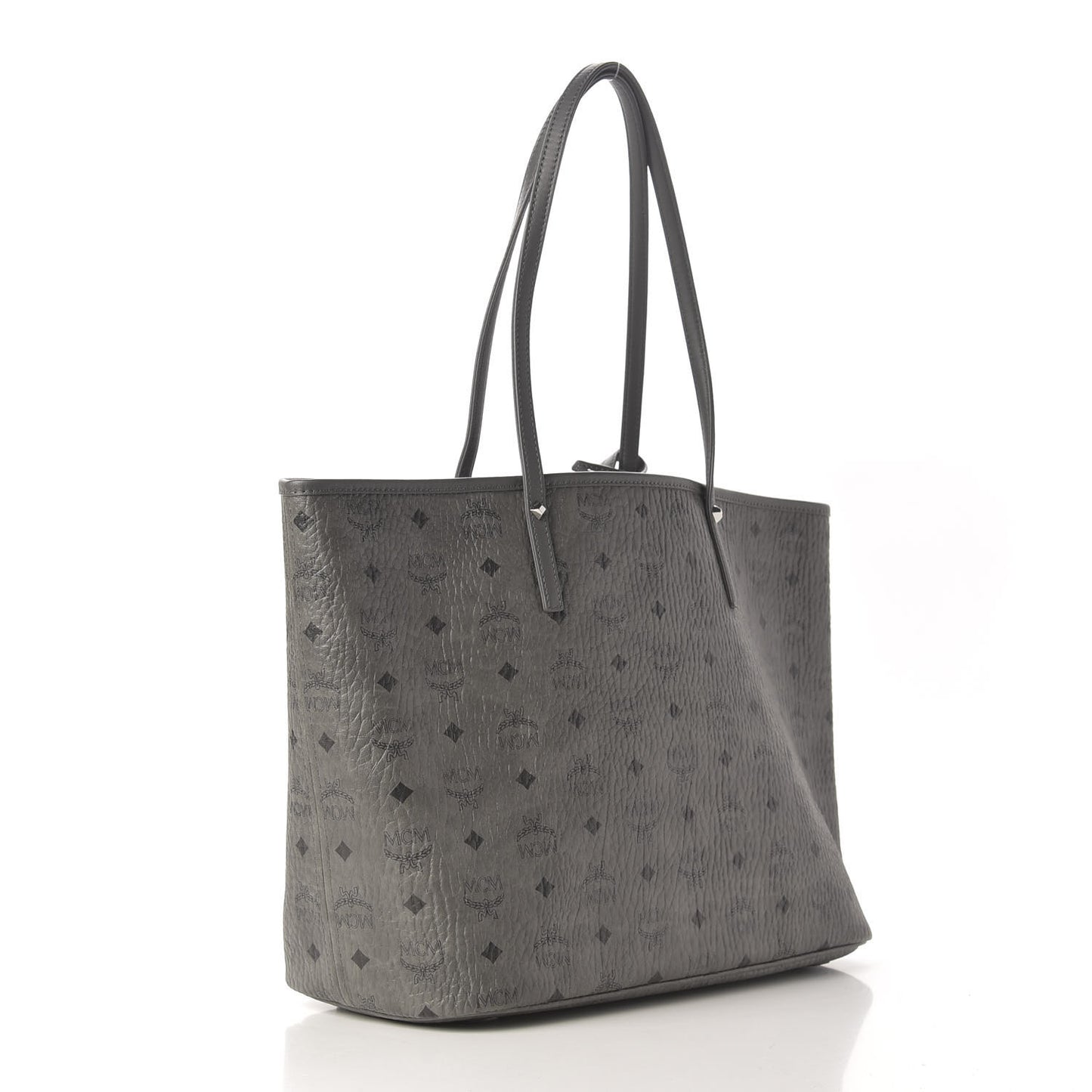 Visetos Medium Reversible Shopper Tote Phantom Grey