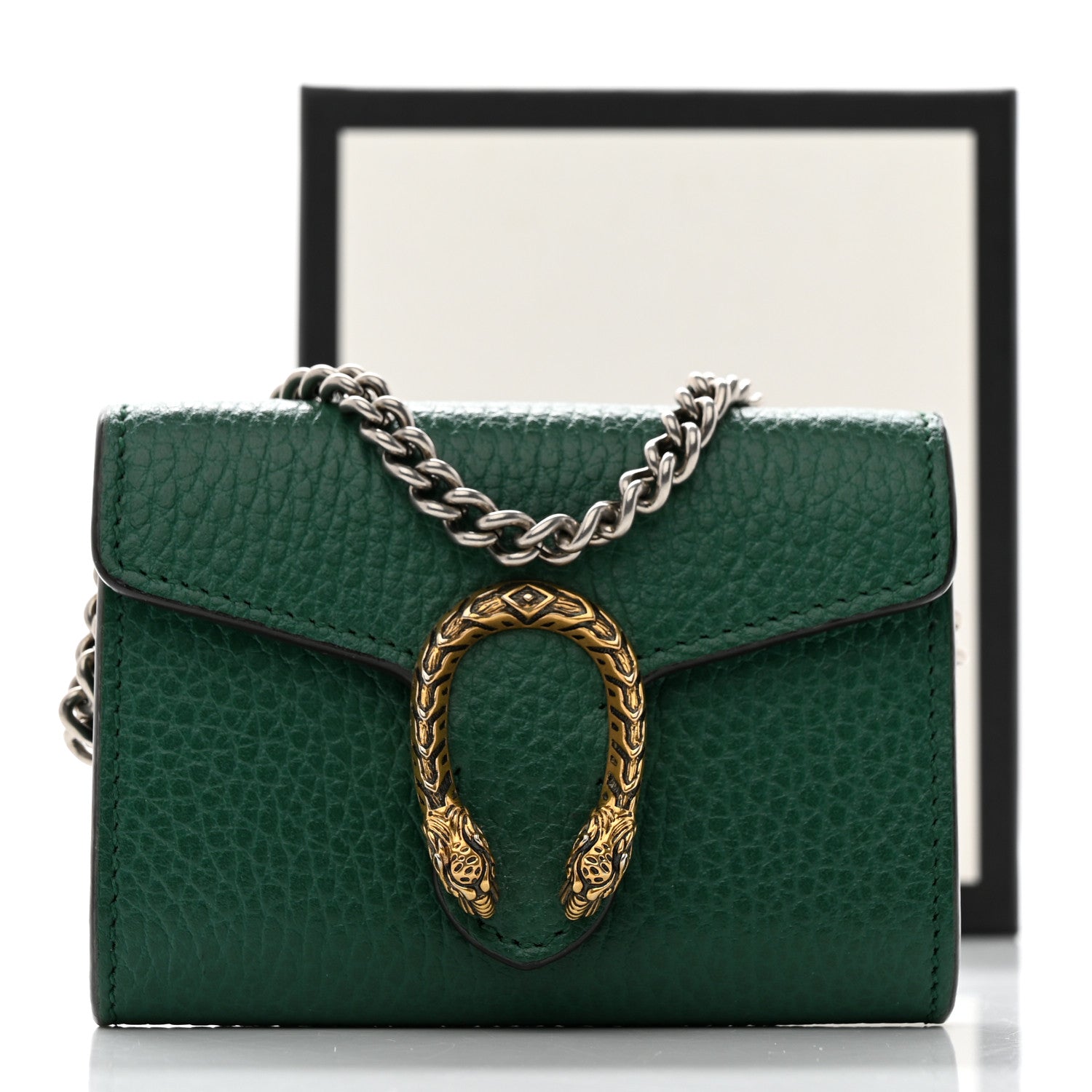 Gucci Calfskin Dionysus Coin Purse Emerald 7 of 7