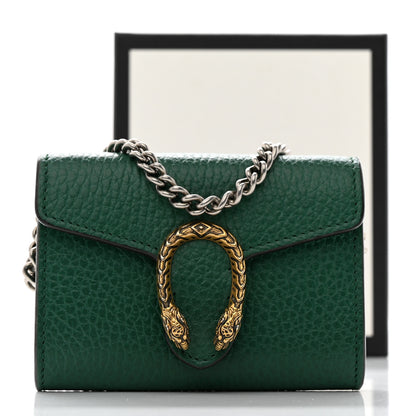 Gucci Calfskin Dionysus Coin Purse Emerald 7 of 7