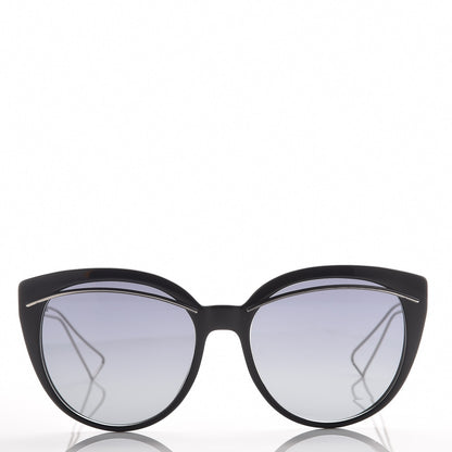 Christian Dior Cat Eye Liner Sunglasses Black Gray 2 of 8
