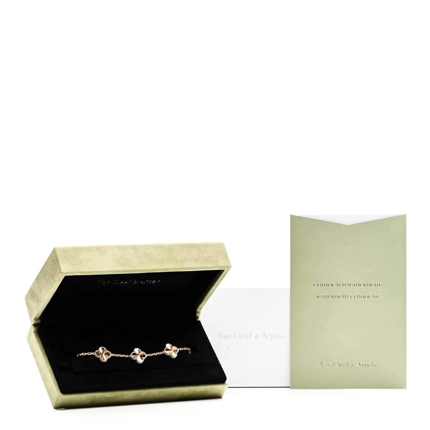 Van Cleef & Arpels 18K Yellow Gold 5 Motifs Guilloche Vintage Alhambra Bracelet 5 of 5