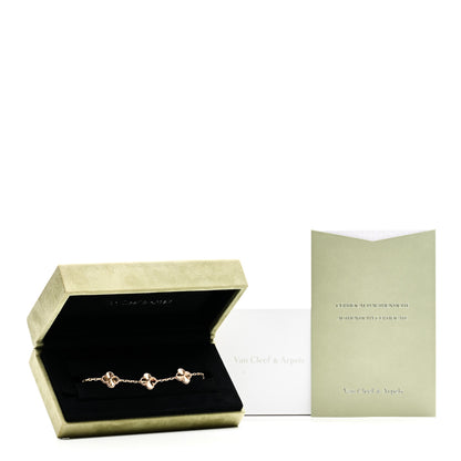 Van Cleef & Arpels 18K Yellow Gold 5 Motifs Guilloche Vintage Alhambra Bracelet 5 of 5